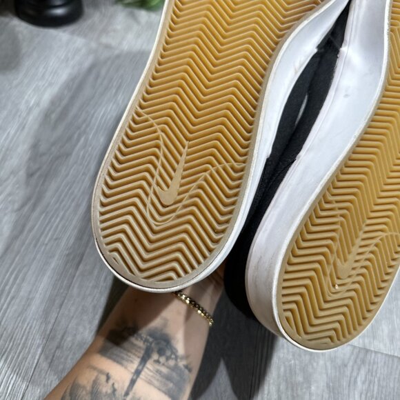 Nike Zoom Stefan Janoski Canvas SB Black White Skate Sneakers Size 13 - Picture 8 of 10